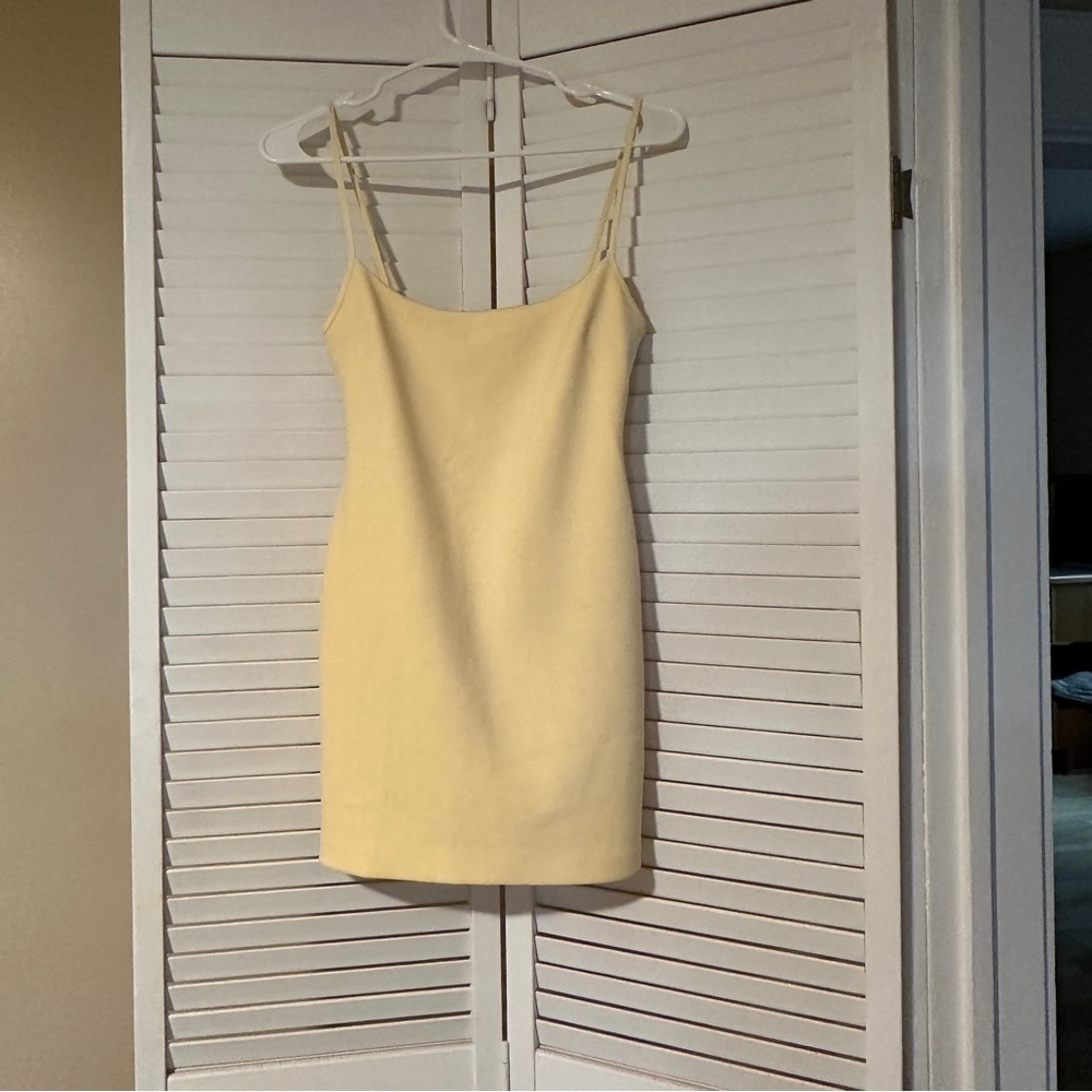 Bec & Bridge Butter Yellow Mini Dress